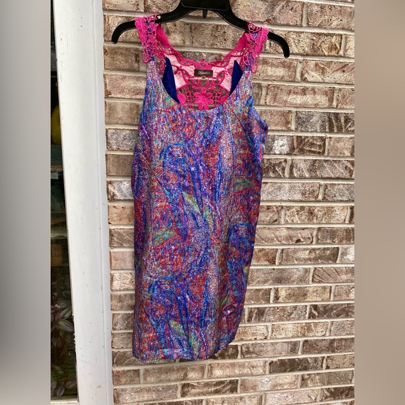 Colorful Abstract Sugarlips Slip Dress - Picture 8 of 11
